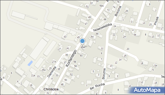 Chróścice, Korfantego Wojciecha, 60A, mapa Chróścice