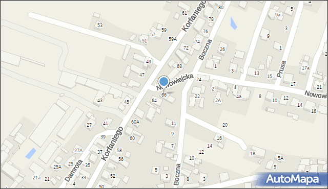 Chróścice, Korfantego Wojciecha, 66, mapa Chróścice