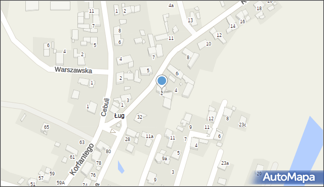 Chróścice, Kośnego Augusta, 2, mapa Chróścice