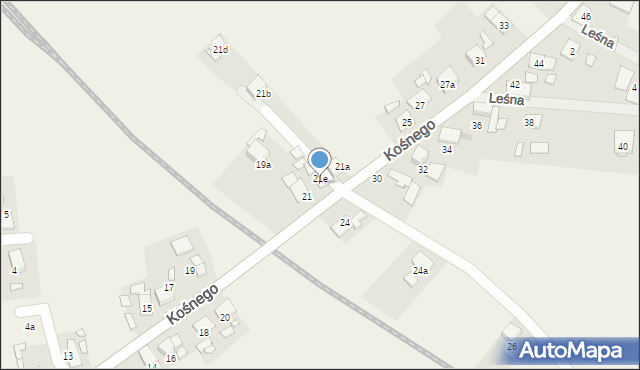 Chróścice, Kośnego Augusta, 21C, mapa Chróścice