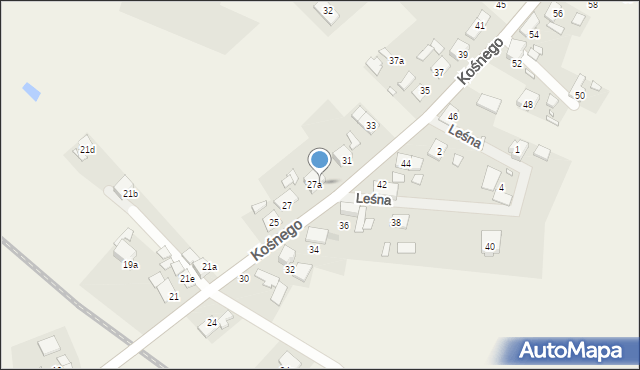Chróścice, Kośnego Augusta, 29, mapa Chróścice