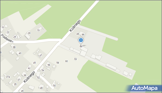 Chróścice, Kośnego Augusta, 64, mapa Chróścice
