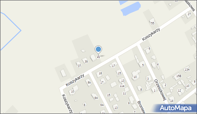 Chróścice, Koszykarzy, 41, mapa Chróścice