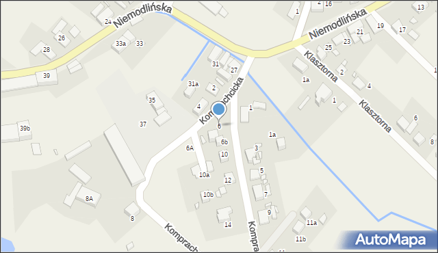 Chróścina, Komprachcicka, 6, mapa Chróścina