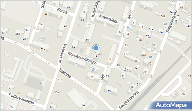 Chrzanów, Kochanowskiego Jana, 1, mapa Chrzanów