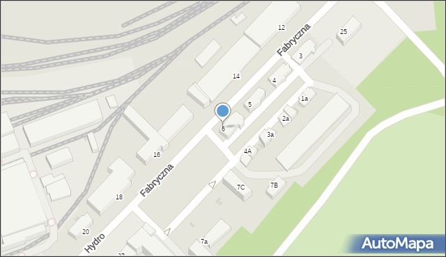 Chrzanów, Kolonia Fabryczna, 6, mapa Chrzanów