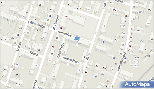 Chrzanów, Kopernika Mikołaja, 1, mapa Chrzanów