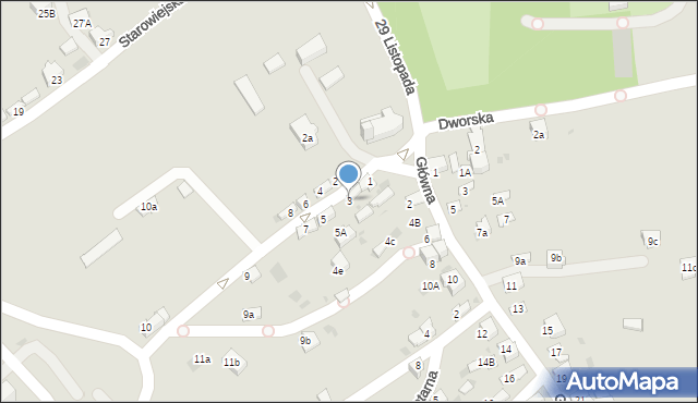 Chrzanów, Kościelna, 3, mapa Chrzanów