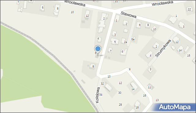 Chrząstawa Mała, Kolejowa, 6b, mapa Chrząstawa Mała