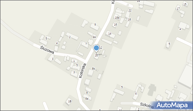 Chrząstowice, Kotorska, 10, mapa Chrząstowice