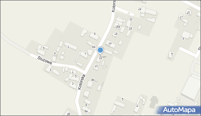 Chrząstowice, Kotorska, 12, mapa Chrząstowice