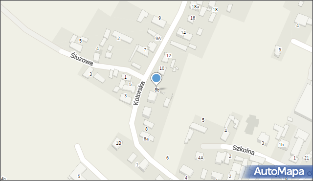 Chrząstowice, Kotorska, 8b, mapa Chrząstowice