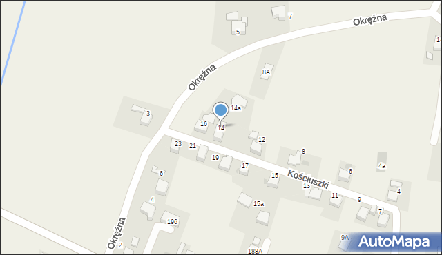 Chybie, Kościuszki Tadeusza, gen., 14, mapa Chybie