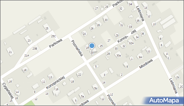 Chylice-Kolonia, Konopnickiej Marii, 23, mapa Chylice-Kolonia