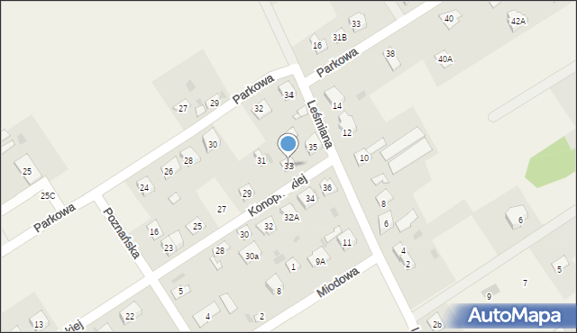 Chylice-Kolonia, Konopnickiej Marii, 33, mapa Chylice-Kolonia