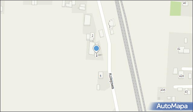 Chynów, Kolejowa, 4, mapa Chynów