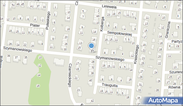 Ciechanów, Kolberga Oskara, 26, mapa Ciechanów