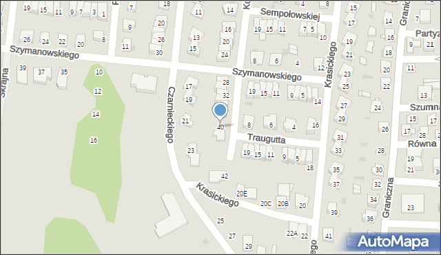 Ciechanów, Kolberga Oskara, 40, mapa Ciechanów