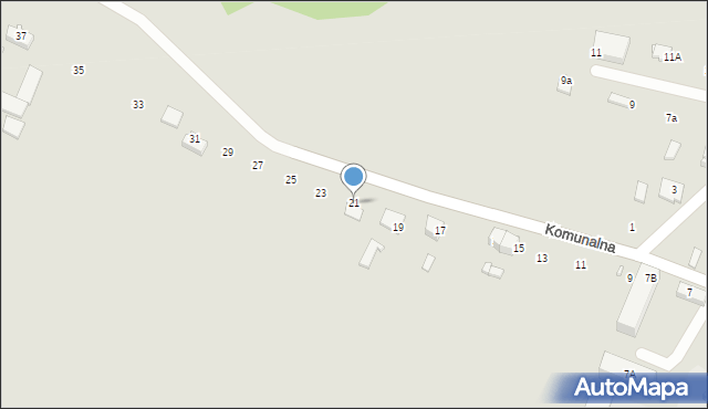 Ciechanów, Komunalna, 21, mapa Ciechanów