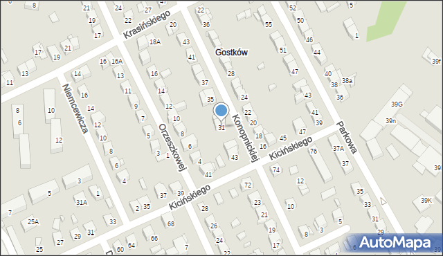 Ciechanów, Konopnickiej Marii, 31, mapa Ciechanów