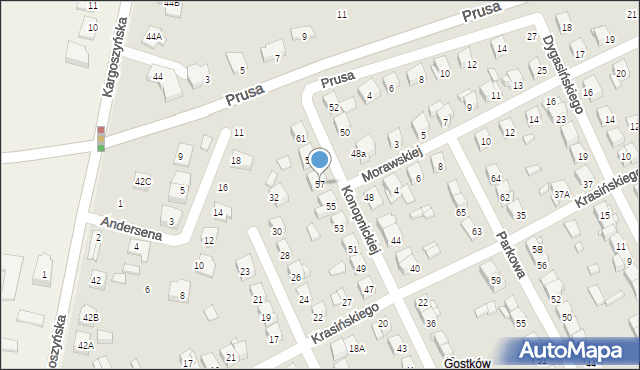 Ciechanów, Konopnickiej Marii, 57, mapa Ciechanów