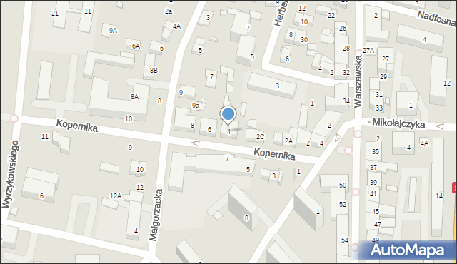 Ciechanów, Kopernika Mikołaja, 4, mapa Ciechanów