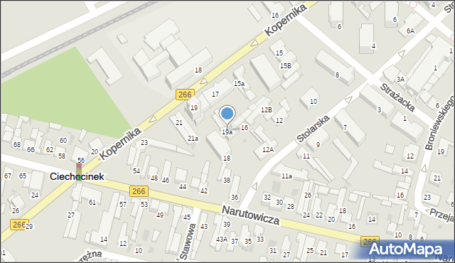 Ciechocinek, Kopernika Mikołaja, 19a, mapa Ciechocinek