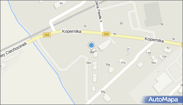 Ciechocinek, Kopernika Mikołaja, 59a, mapa Ciechocinek