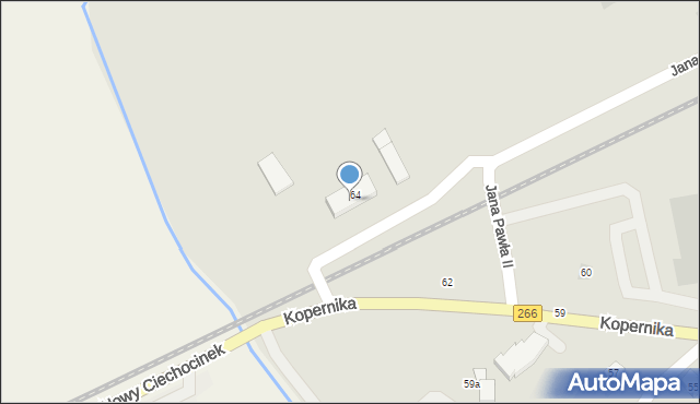 Ciechocinek, Kopernika Mikołaja, 64a, mapa Ciechocinek