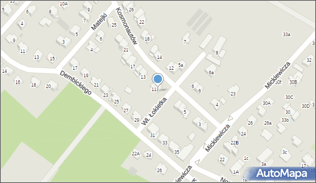 Ciechocinek, Kosmonautów, 9, mapa Ciechocinek