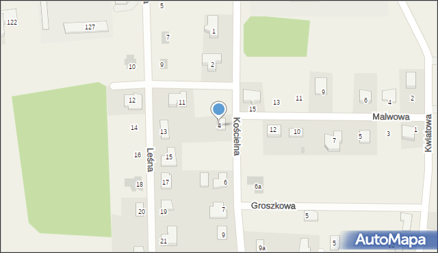 Ciecierzyce, Kościelna, 4, mapa Ciecierzyce