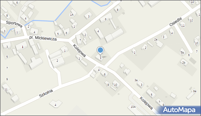 Ciepłowody, Kolejowa, 1, mapa Ciepłowody