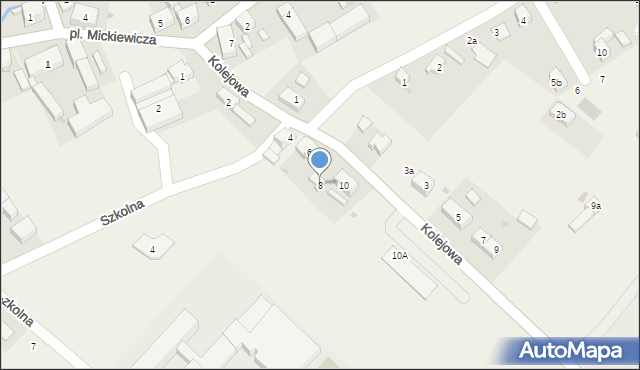 Ciepłowody, Kolejowa, 8, mapa Ciepłowody