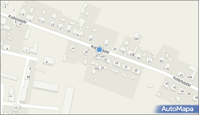 Cieszków, Kościuszki Tadeusza, gen., 20, mapa Cieszków