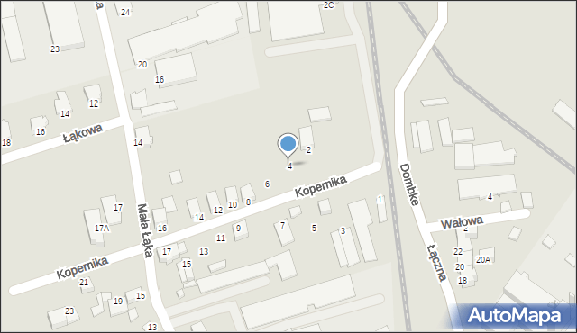 Cieszyn, Kopernika Mikołaja, 4, mapa Cieszyna