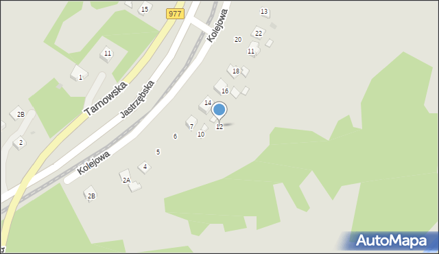 Ciężkowice, Kolejowa, 12, mapa Ciężkowice