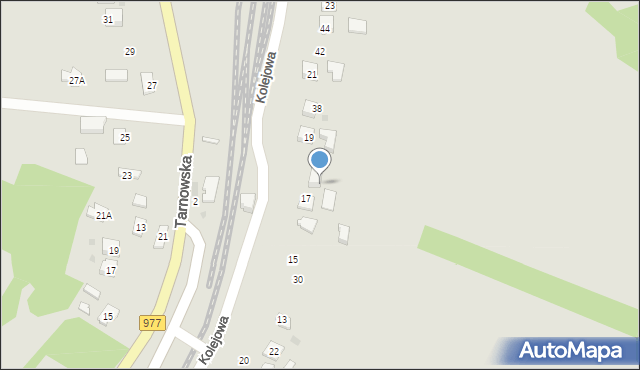 Ciężkowice, Kolejowa, 34, mapa Ciężkowice