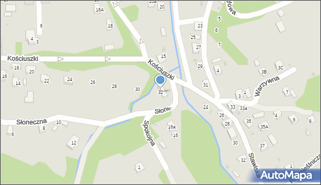 Ciężkowice, Kościuszki Tadeusza, gen., 32, mapa Ciężkowice