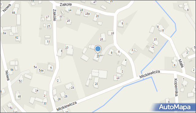 Cisek, Kosmonautów, 10, mapa Cisek