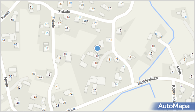 Cisek, Kosmonautów, 12, mapa Cisek