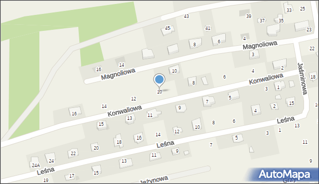 Ćmiłów, Konwaliowa, 10, mapa Ćmiłów