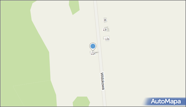 Ćmińsk, Kobylaki, 11n, mapa Ćmińsk