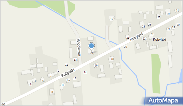 Ćmińsk, Kobylaki, 15, mapa Ćmińsk