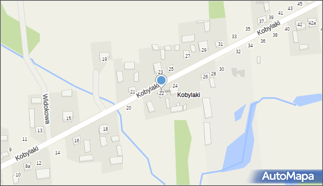 Ćmińsk, Kobylaki, 22, mapa Ćmińsk