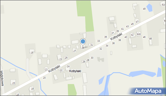 Ćmińsk, Kobylaki, 29, mapa Ćmińsk