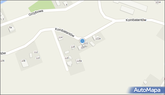 Ćwiklice, Kombatantów, 120, mapa Ćwiklice