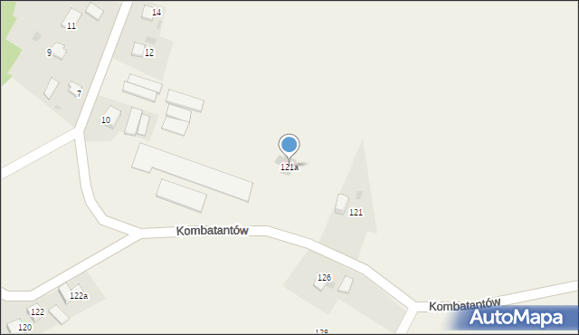 Ćwiklice, Kombatantów, 121a, mapa Ćwiklice