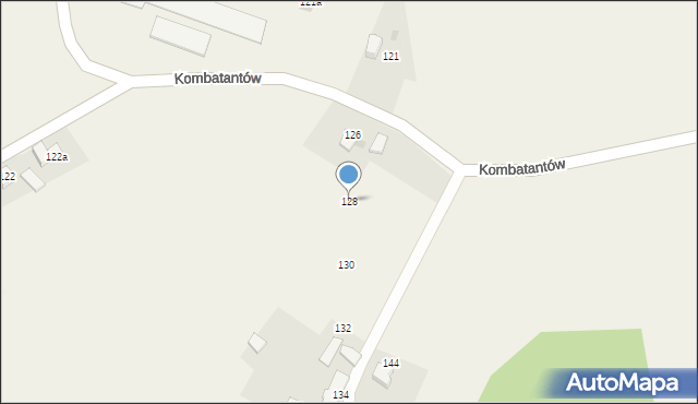 Ćwiklice, Kombatantów, 128, mapa Ćwiklice