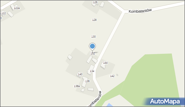 Ćwiklice, Kombatantów, 132, mapa Ćwiklice