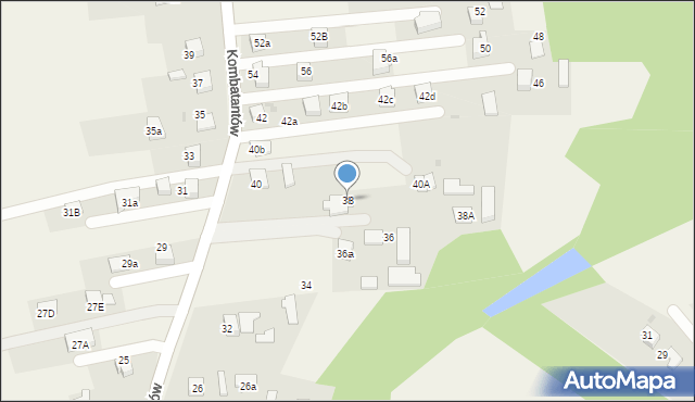 Ćwiklice, Kombatantów, 38, mapa Ćwiklice